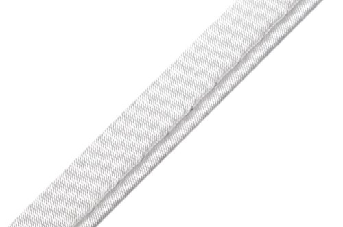 Paspelband unelastisch - Satin - hellgrau - 10 mm